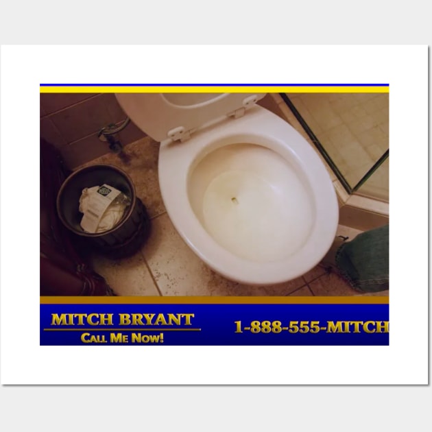 Mitch Bryant Fart Toilet Wall Art by darklordpug